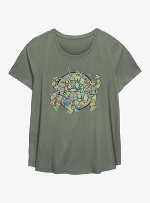 Teenage Mutant Ninja Turtles The Bros Girls T-Shirt Plus