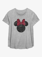 Disney Minnie Mouse Bow Girls T-Shirt Plus