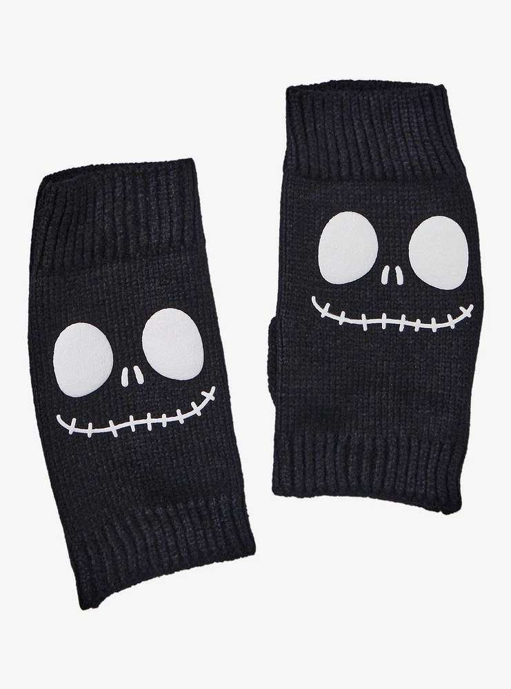 The Nightmare Before Christmas Jack Glow-In-The-Dark Fingerless Gloves