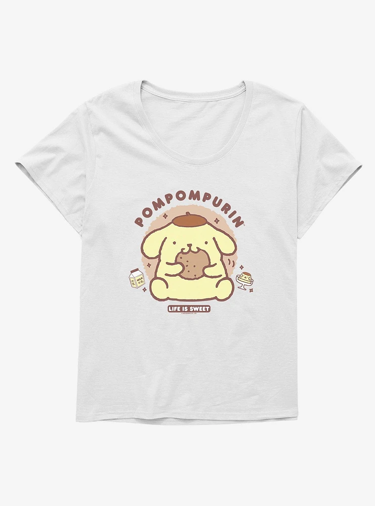 Pompompurin Life Is Sweet Girls T-Shirt Plus