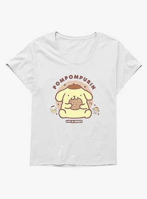 Pompompurin Life Is Sweet Girls T-Shirt Plus