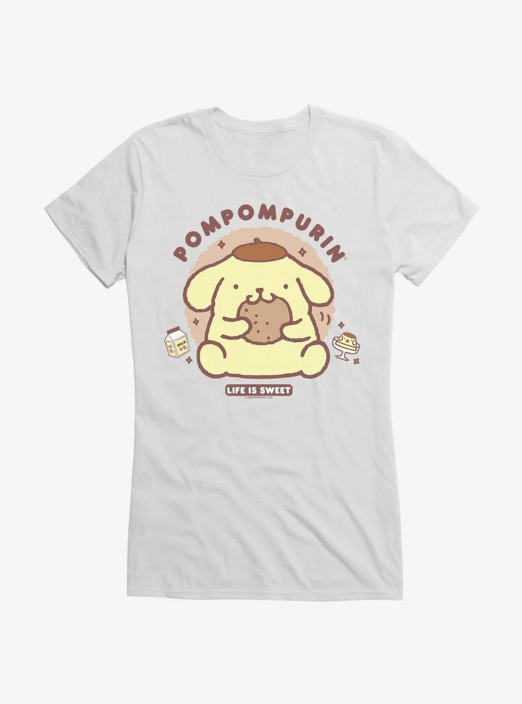 Pompompurin Life Is Sweet Girls T-Shirt