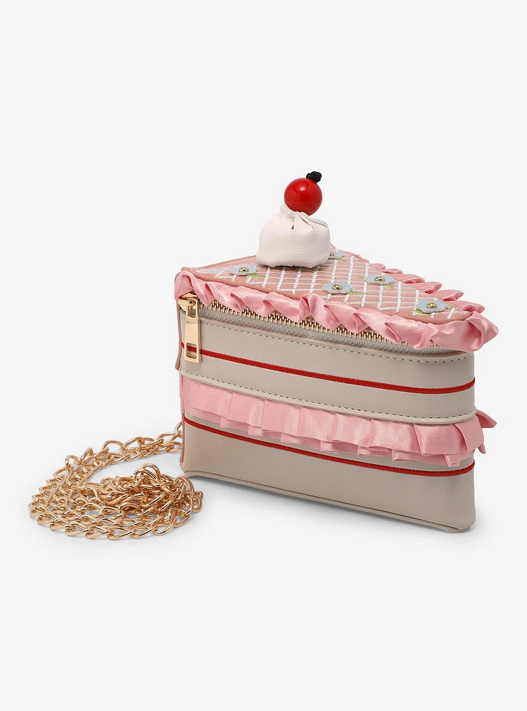 Cake Slice Figural Crossbody Bag