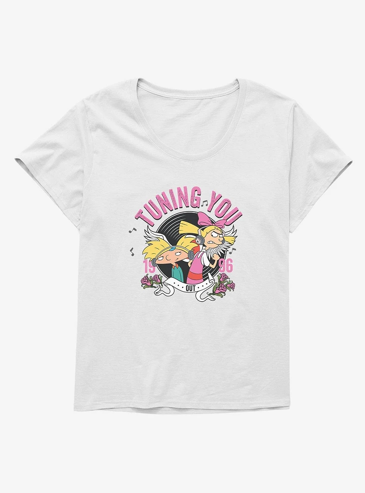 Hey Arnold! Tuning You Out 1996 Girls T-Shirt Plus