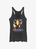 Star Wars Anakin Collage Womens Tank Top