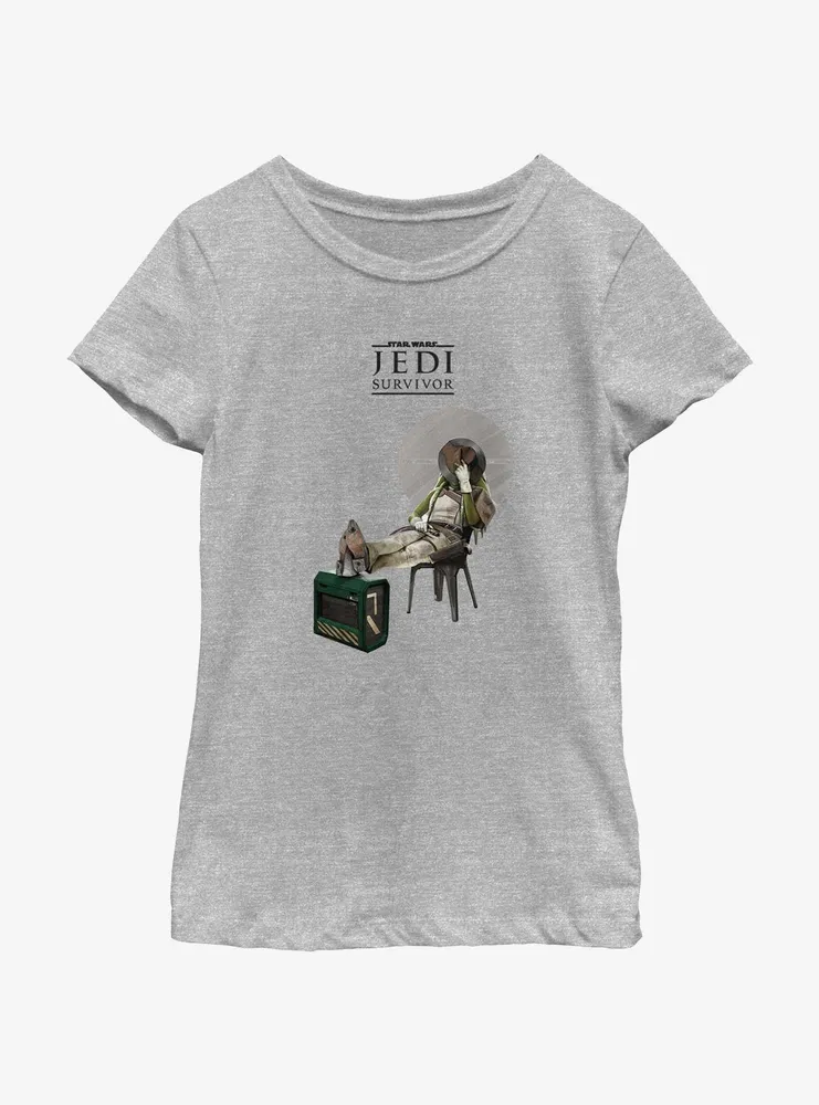 Star Wars Jedi: Survivor Caij Vanda Bounty Hunter Youth Girls T-Shirt