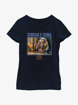 Star Wars Jedi: Survivor Turgle & Doma Poster Youth Girls T-Shirt