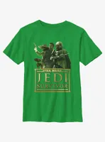 Star Wars Jedi: Survivor Trio Caij Cal and Boba Youth T-Shirt