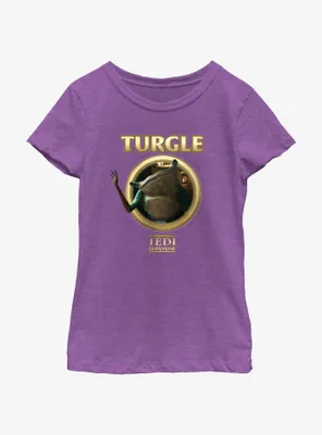 Star Wars Jedi: Survivor Turgle Lockup Youth Girls T-Shirt