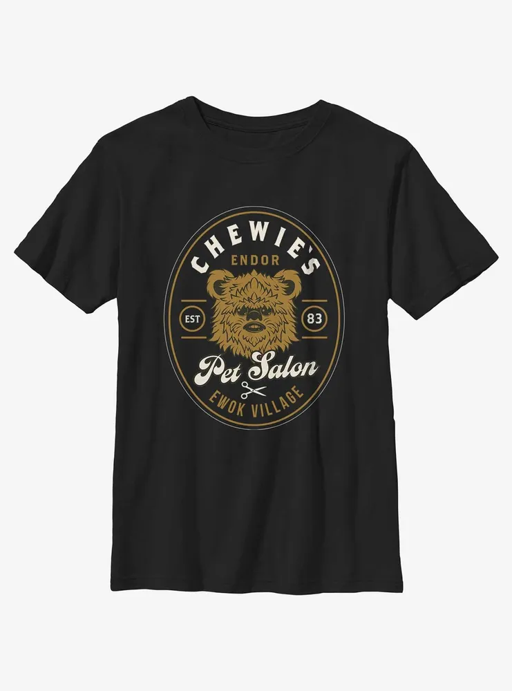 Star Wars Chewie's Pet Salon Ewok Village Youth T-Shirt