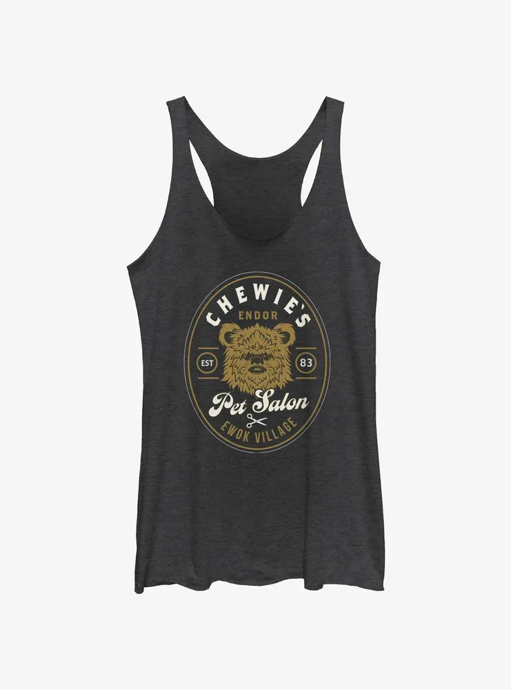 Star Wars Chewie's Pet Salon Ewok Village Womens Tank Top