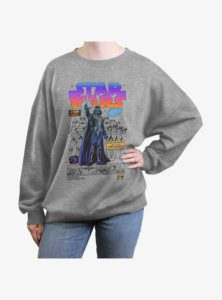 Star Wars Comic Vader Womens Oversized Sweatshirt