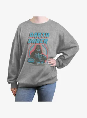 Star Wars Vintage Vader Womens Oversized Sweatshirt