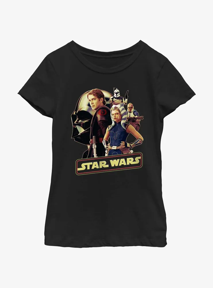 Star Wars Rebel Alliance Group Youth Girls T-Shirt