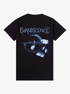 Evanescence Falling Petals Boyfriend Fit Girls T-Shirt