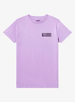Nirvana Something The Way Purple Boyfriend Fit Girls T-Shirt