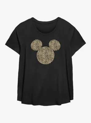 Disney Mickey Mouse Animal Ears Womens T-Shirt Plus