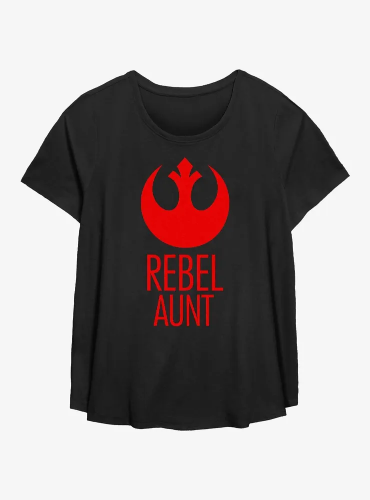 Star Wars Rebel Aunt Womens T-Shirt Plus