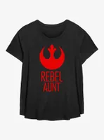 Star Wars Rebel Aunt Womens T-Shirt Plus