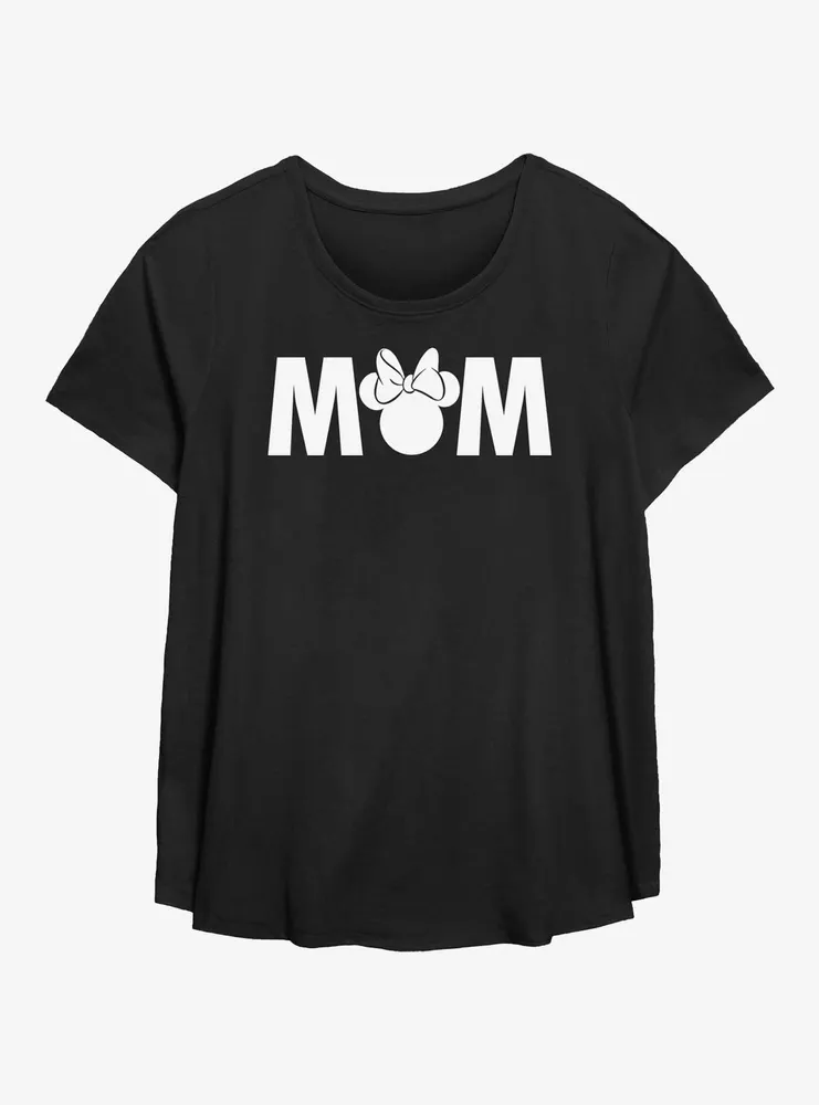 Disney Minnie Mouse Mom Womens T-Shirt Plus