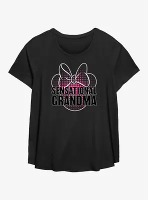 Disney Minnie Mouse Sensational Grandma Womens T-Shirt Plus