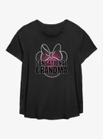 Disney Minnie Mouse Sensational Grandma Womens T-Shirt Plus