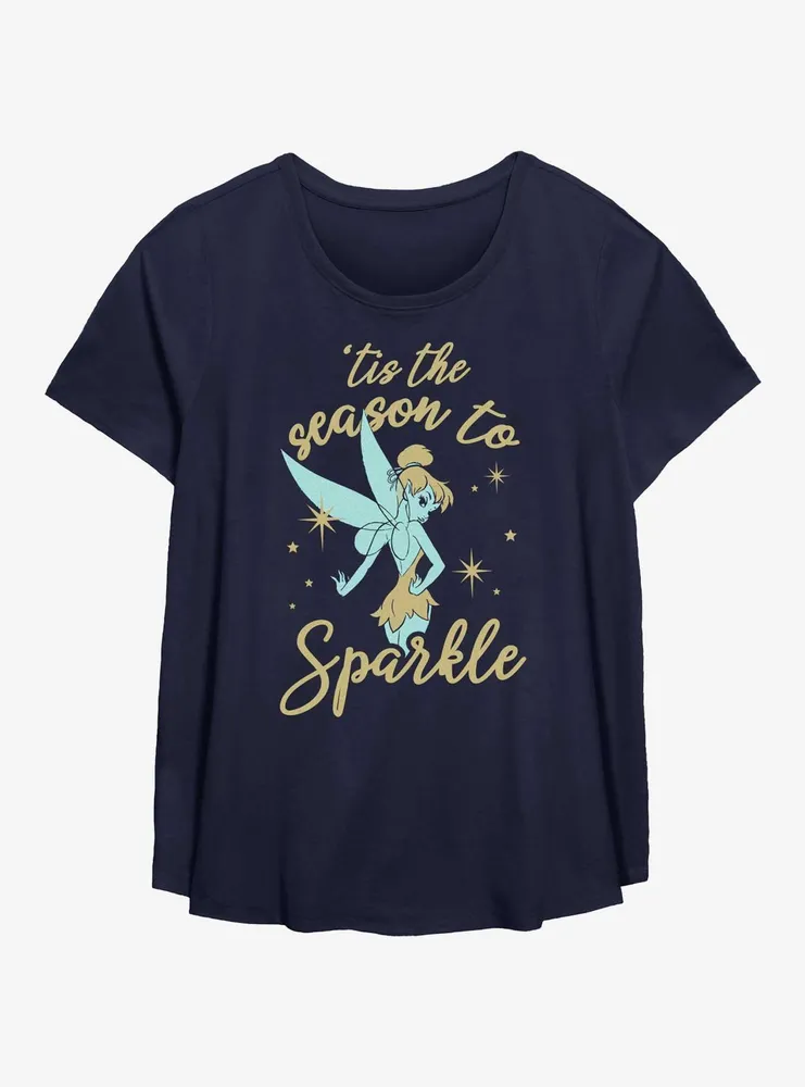 Disney Tinker Bell Season To Sparkle Womens T-Shirt Plus