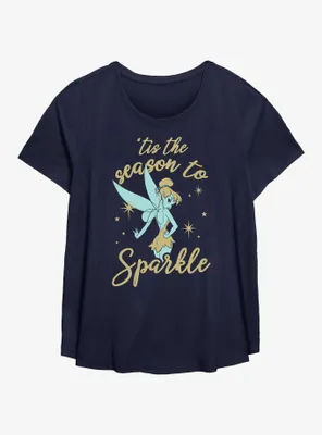 Disney Tinker Bell Season To Sparkle Womens T-Shirt Plus