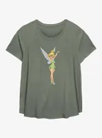 Disney Tinker Bell Color Sketch Womens T-Shirt Plus