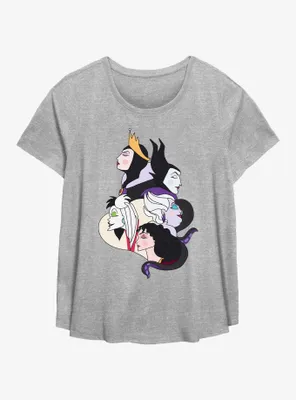 Disney Villains Wicked Profiles Womens T-Shirt Plus