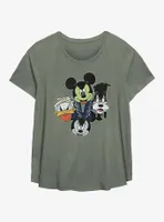 Disney Mickey Mouse & Friends Halloween Heads Womens T-Shirt Plus