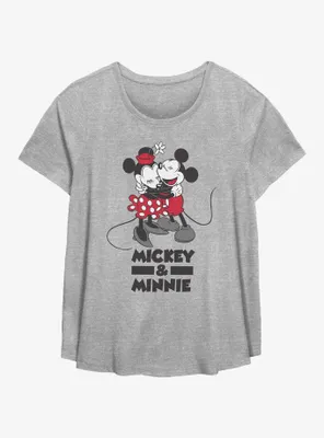 Disney Mickey Mouse & Minnie Laugh Womens T-Shirt Plus