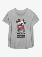 Disney Mickey Mouse & Minnie Laugh Womens T-Shirt Plus