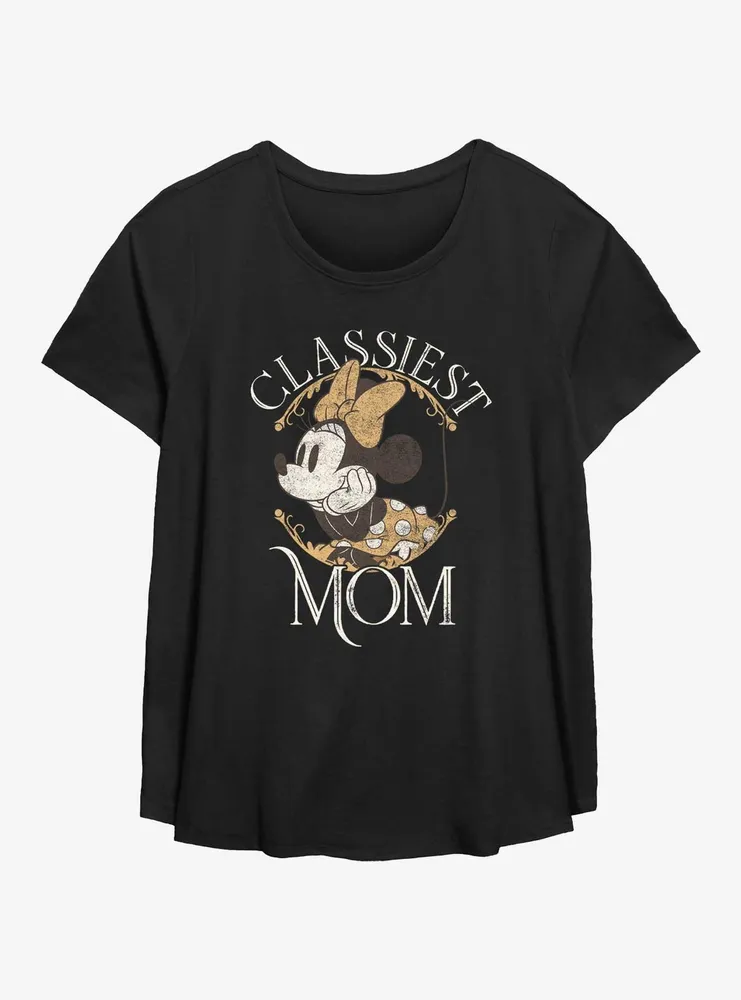 Disney Minnie Mouse Classiest Mom Womens T-Shirt Plus