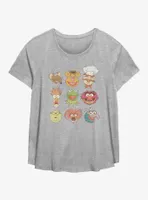 Disney The Muppets Vintage Faces Womens T-Shirt Plus