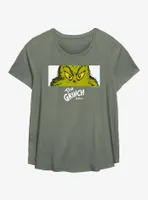 Dr. Seuss How The Grinch Stole Christmas Eyes Womens T-Shirt Plus