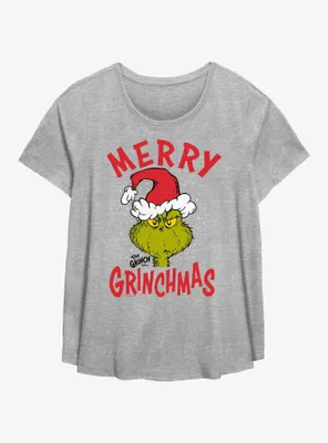 Dr. Seuss How The Grinch Stole Christmas Grinchmas Hat Womens T-Shirt Plus