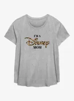 Disney Mom Leopard Fill Womens T-Shirt Plus