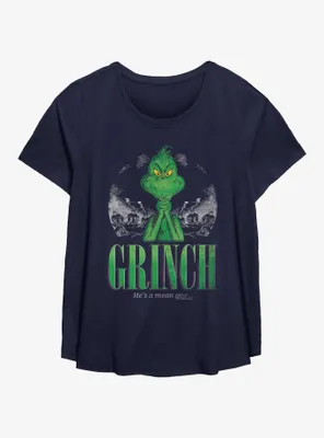 Dr. Seuss How The Grinch Stole Christmas He's A Mean One Womens T-Shirt Plus