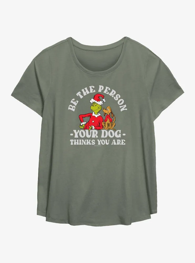 Dr. Seuss How The Grinch Stole Christmas Your Dog Thinks You Are Womens T-Shirt Plus