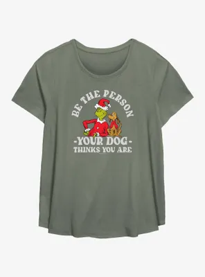 Dr. Seuss How The Grinch Stole Christmas Your Dog Thinks You Are Womens T-Shirt Plus