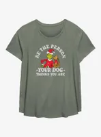 Dr. Seuss How The Grinch Stole Christmas Your Dog Thinks You Are Womens T-Shirt Plus