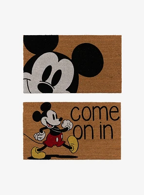 Disney Mickey Mouse Smile Come In Coir Mat 2-Pack