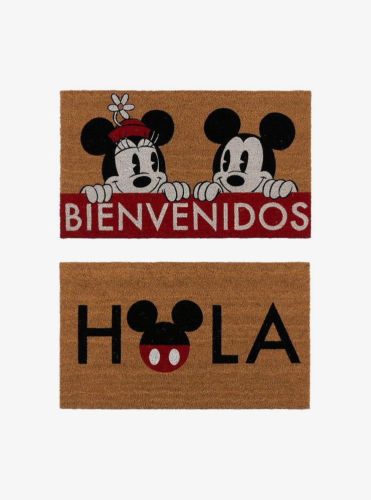 Disney Mickey Mouse Hola Bienvenidos Coir Mat 2-Pack