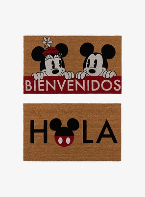 Disney Mickey Mouse Hola Bienvenidos Coir Mat 2-Pack