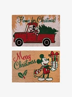 Disney Mickey Mouse Christmas Classic Coir Mat 2-Pack