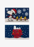 Peanuts Snoopy Holiday Coir Mat 2-Pack