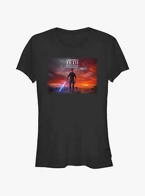 Star Wars Jedi: Survivor Cal Kestis Poster Girls T-Shirt