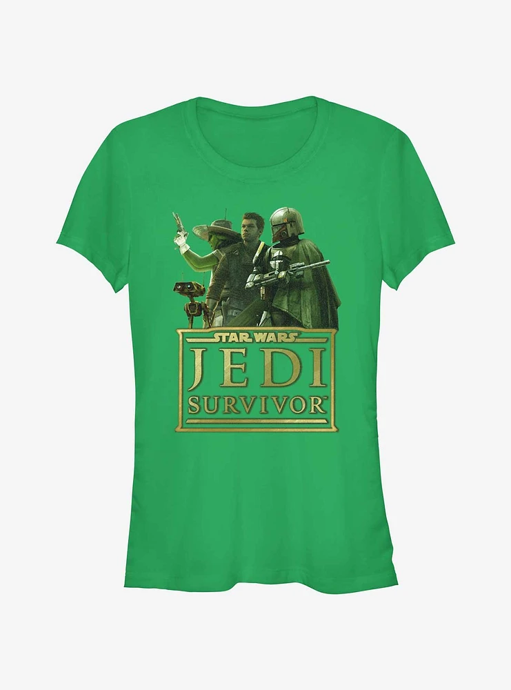 Star Wars Jedi: Survivor Trio Caij Cal and Boba Girls T-Shirt