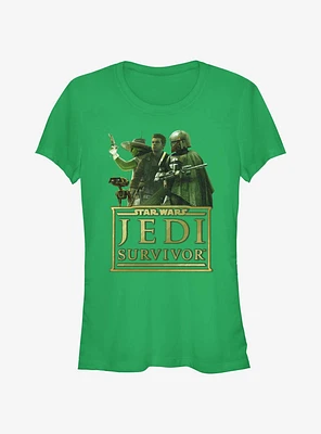 Star Wars Jedi: Survivor Trio Caij Cal and Boba Girls T-Shirt